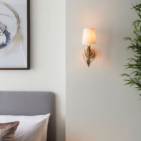 Delphine 1 Wall Light Gold Leaf