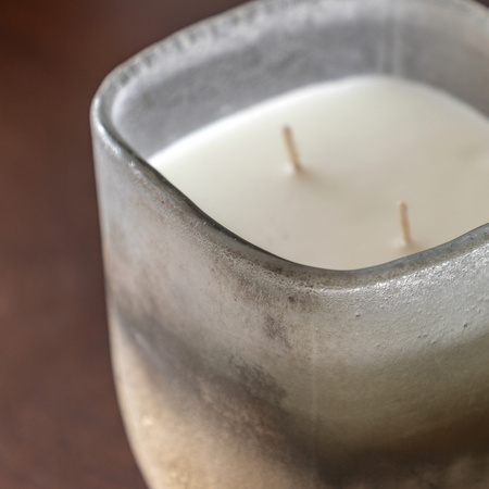 Mercury Candle White/Silver Medium Amber & Lily