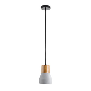 Lampa wisząca CONCRETE  12 cm- szary beton, drewno