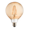 Ribb Bulb Amber Glass