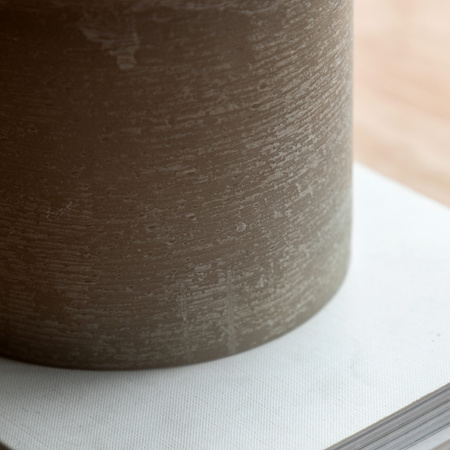 LED 3 Wick Candle Warm Grey 150x150x150mm