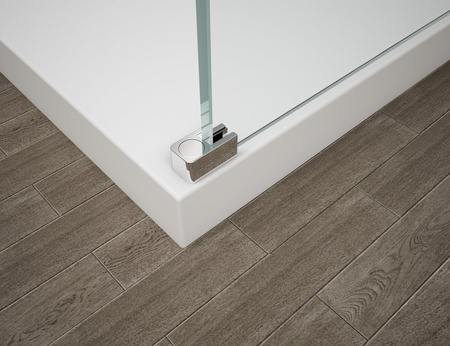 ESCA CHROME jednoczęściowa kabina przysznicowa Walk-In, szklo dymione, 1000 mm