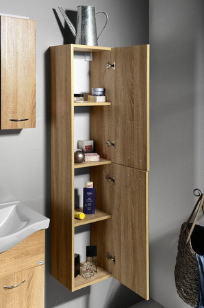 ZOJA/KERAMIA FRESH szafka wysoka 30x140x20cm, dąb platin