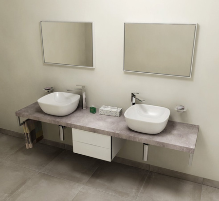AVICE blat pod umywalkę 210x50cm, grubość 5cm, Cement