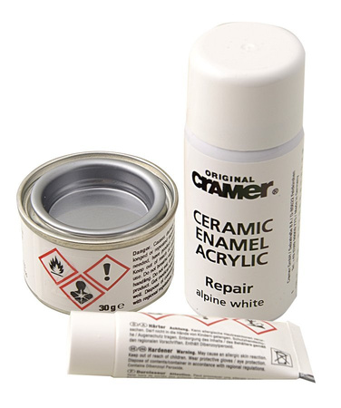REPAIR KIT zestaw naprawczy - ceramika, emalia i akryl, biały