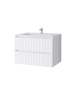 Szafka łazienkowa wisząca z umywalką 70 cm biały mat MELITO 002-SU70-01+UP4530-700