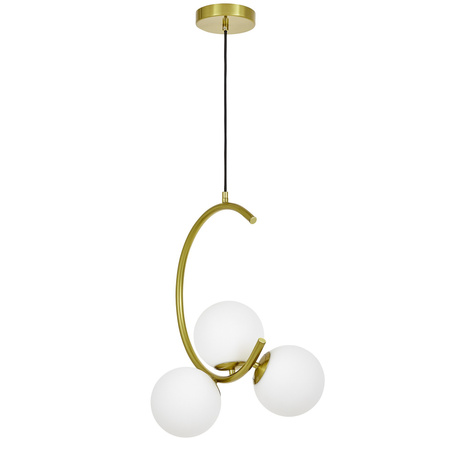 NOWOCZESNA LAMPA WISZĄCA MOSIĘŻNA BONIO W3