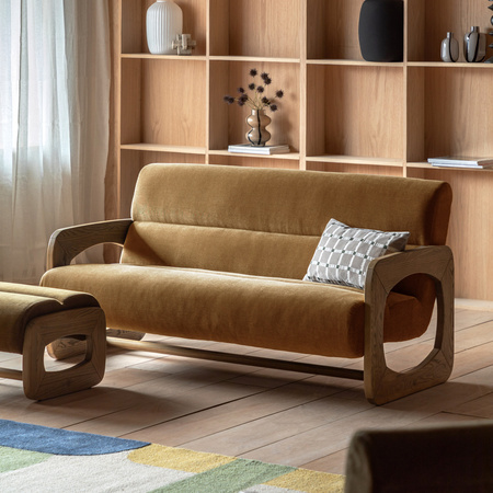 Sofa Marco 3-osobowa – Verona Golden, 156,5 × 84 × 82 cm