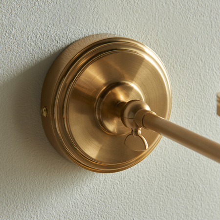 Step Fold 1 Wall Light Fitting Brushed Aged Brass