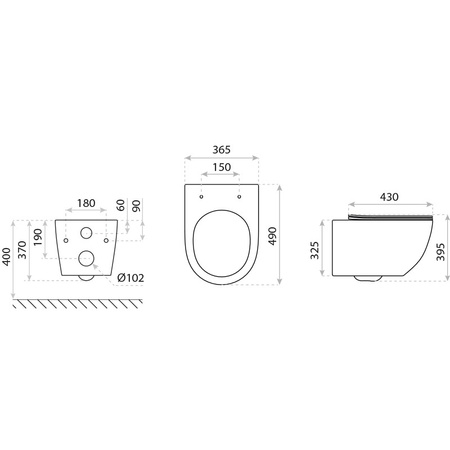 Miska wisząca z deską WC Sofi slim 3.0