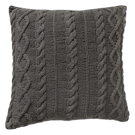 Walton Cable Knit Cushion Grey 450x450mm