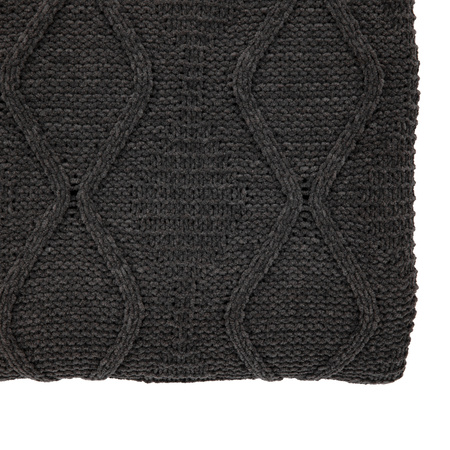 Chenille Cable Throw Grey 1300x1700mm