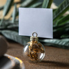 Wysuszona flora Bauble Name Card Holder (zestaw 6 sztuk) D40 mm