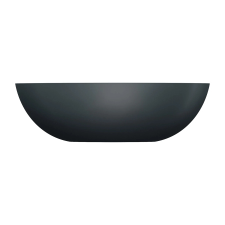 SHELL M+ umywalka nablatowa, 50 x 32 cm, black lava mat
