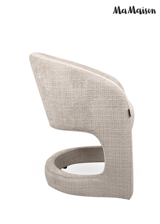 MaMaison krzesło SHELLY beżowe