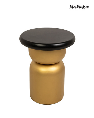 MaMaison stolik LEONARDO 39 czarny /      złoty