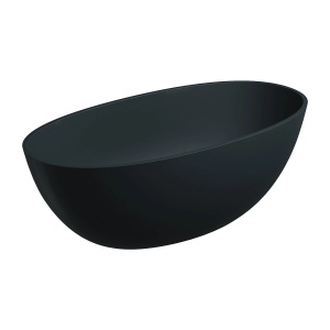 SHELL M+ wanna wolnostojąca, 148 x 75 cm, black lava mat