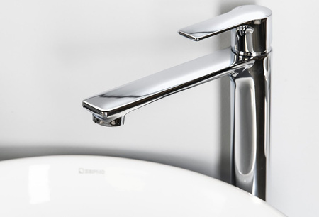 PAX bateria umywalkowa wysoka z przedłużoną wylewką, chrom