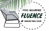 Fotel FLUENCE – tapicerka welurowa, kolor szary