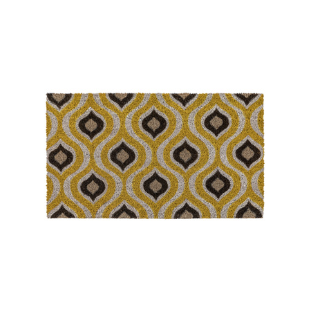 Wycieraczka Ikat Ochre and Natural Coir 400 x 700 mm