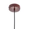 Lampa wisząca MODERNO 80 cm - burgundowa z białymi kloszami