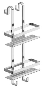MYLINE druciana półka prysznicowa 288x605x168mm, stal nierdzewna polerowana
