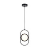 Lampa wisząca ELIPSE MINI LED czarna 32 cm