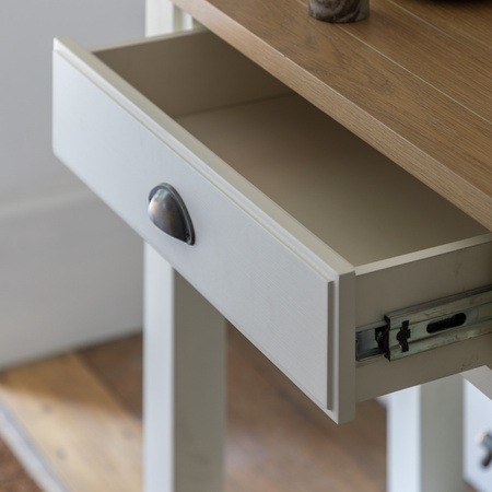 Eton 2 Drawer Console White 1400x380x800mm