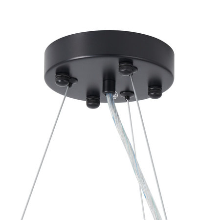 Lampa wisząca BOTANIKA 80 cm -czarna, G9, regulowana, designerska