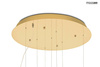 MOOSEE lampa wisząca TULIPPE 7 DISC złota