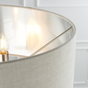 Highclere 3 Floor Light Chrome & Natural