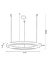 MOOSEE lampa wisząca RING LUXURY 110      złota