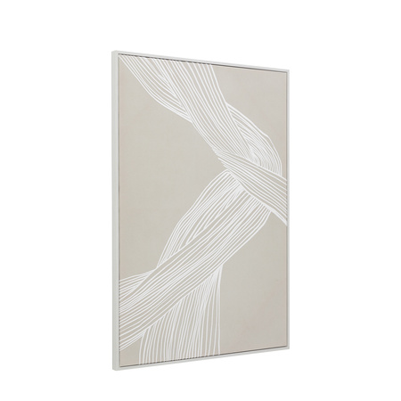 Obraz w ramie „Entangled” – naturalny, 70 × 3 × 100 cm