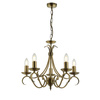 Bernice 5 Pendant Light Antique Brass
