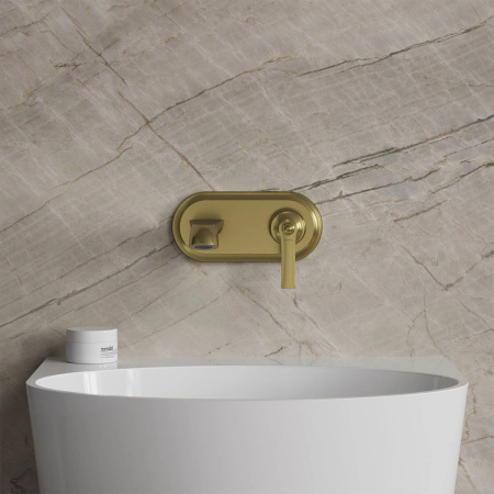 ARMANCE bateria umywalkowa podtynkowa, mosiądz szczotkowany