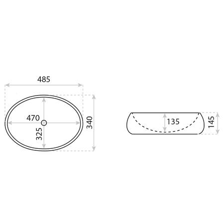 Umywalka nablatowa Halia