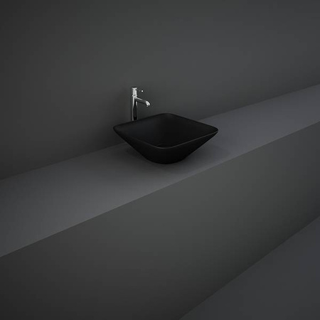 VARIANT Umywalka nablat. kwadratowa 36x36 cm czarny mat