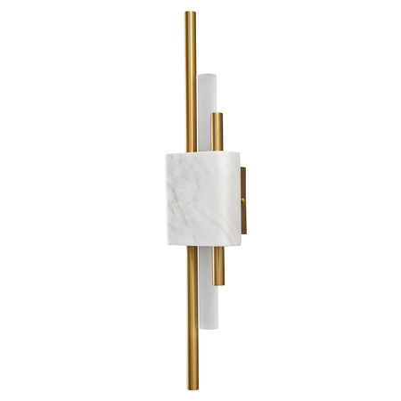 Lampa ścienna ELLIE LED 50 cm-marmurowa biało - złota