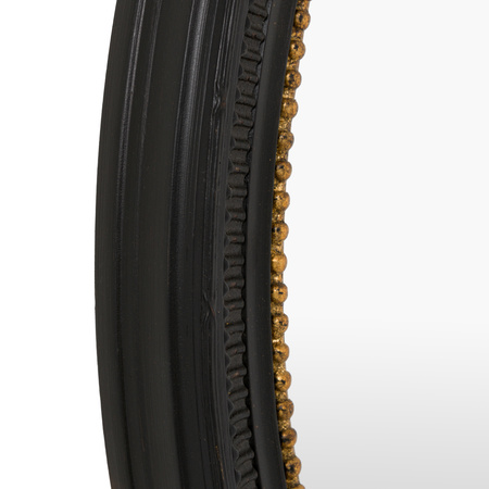 Pisa Round Mirror Black 800x40x800mm