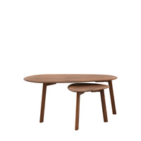 Madrid Coffee Table Nest Walnut 1100x600x450mm