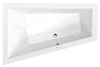TRIANGL L wanna z hydromasażem, 180x120x50cm, Highline Hydro-Air, chrom