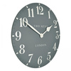 Arabic Wall Clock Flax Blue 20in