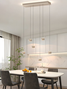 7039-613 Lampa wisząca szóstka QUIBERON kaszmirowa - piaskowa