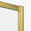 NZ4 Kabina prysznicowa PRIME GOLD BRUSHED 1D prostokątna L 160x100x200 szkło czyste 6mm Active Shield 2.0