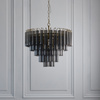 Toulouse 12 Pendant Light Smokey Grey Lustre glass