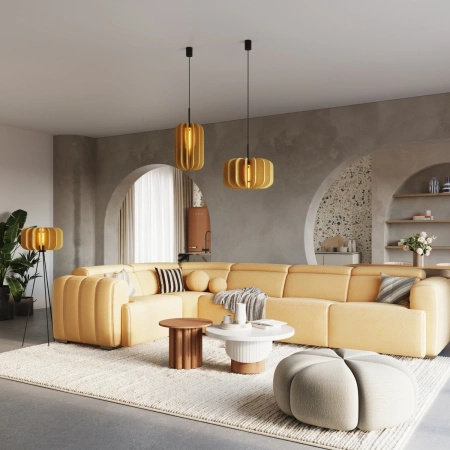 Lampa podłogowa MULA 45 żółta
