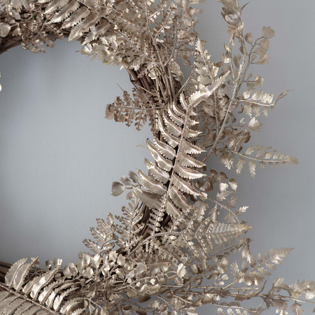Morgan Delux Leaf Wreath Champagne Gold 610mm