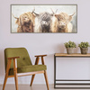 Three of a Kind Framed Canvas 1225x30x525mm
