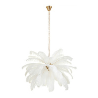 Lampa wisząca EMU 100 cm - pióra białe