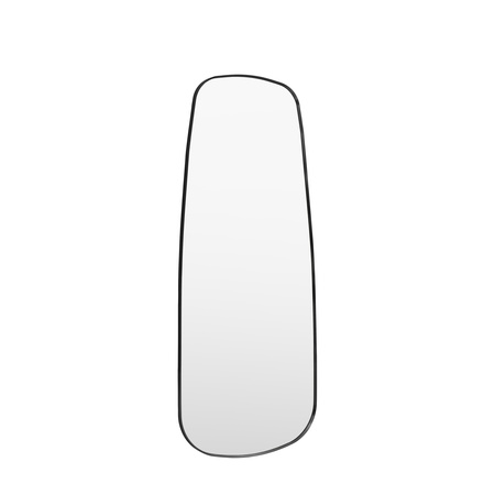 Holworth Shaped Leaner Black 700x1700mm